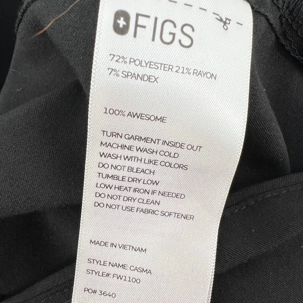 Figs Black Short Sleeve Women's Tee - Picture 6 of 6